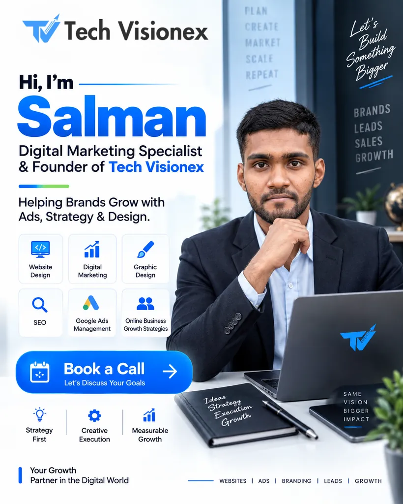 Salman — Digital Marketing Specialist and Founder of Tech Visionex