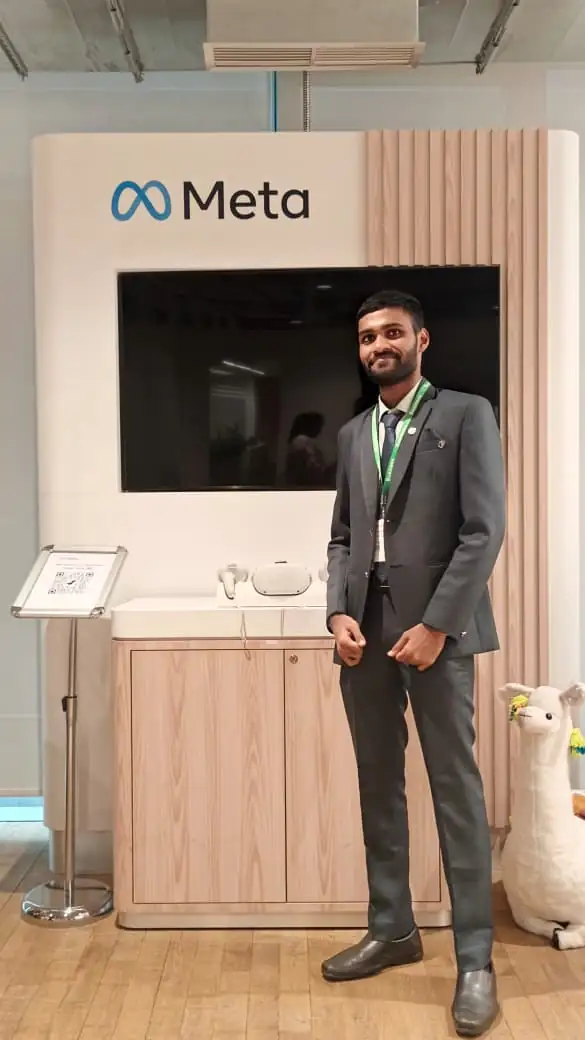 At the Meta office during a platform community event